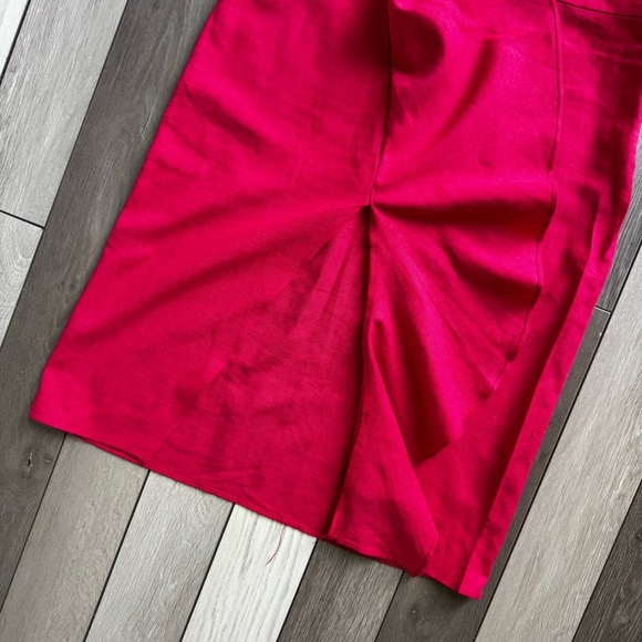 Zara Linen Faux Wrap Midi Ruffle Skirt | Size: Large | Good Condition - Picture 5 of 5